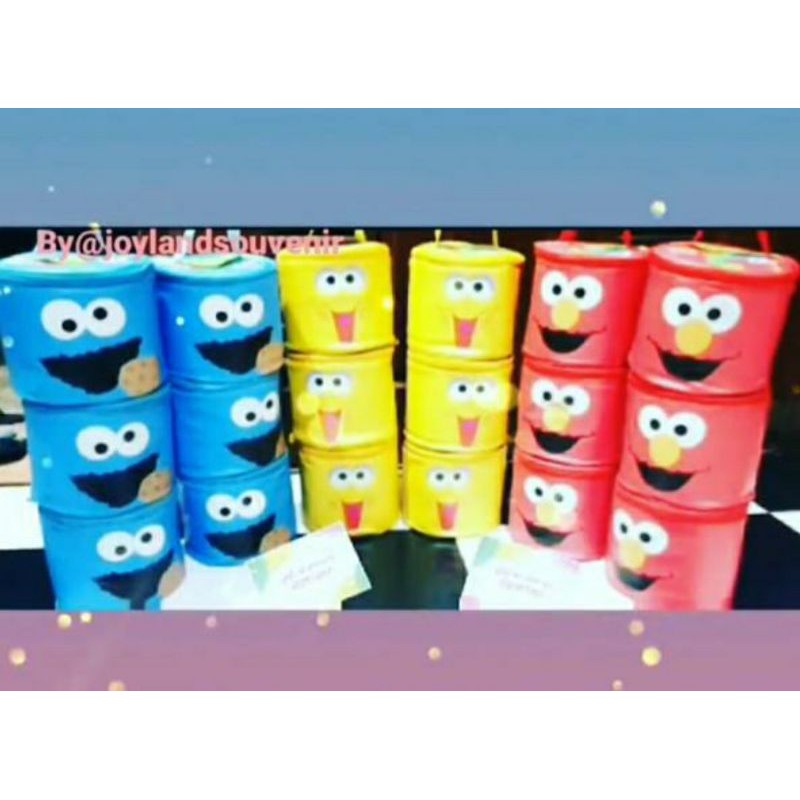 

souvenir ultah goodiebag tabung elmo