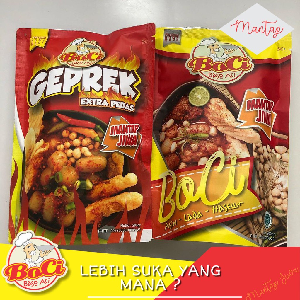 

BOCI MANTAP JIWA ORIGINAL | BOCI GEPREK MANTAP JIWA MEDAN READY LANGSUNG KIRIM