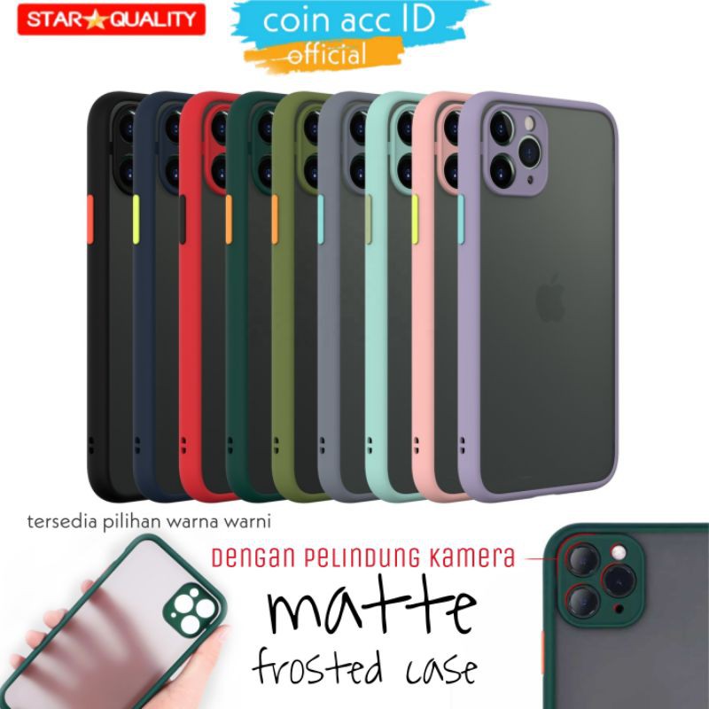 CASE DOVE IPHONE 11/12 /13 PRO XR X XS MAX 6 6s 7 8 PLUS - FROSTED MATTE BUMPER my choice Aero doff