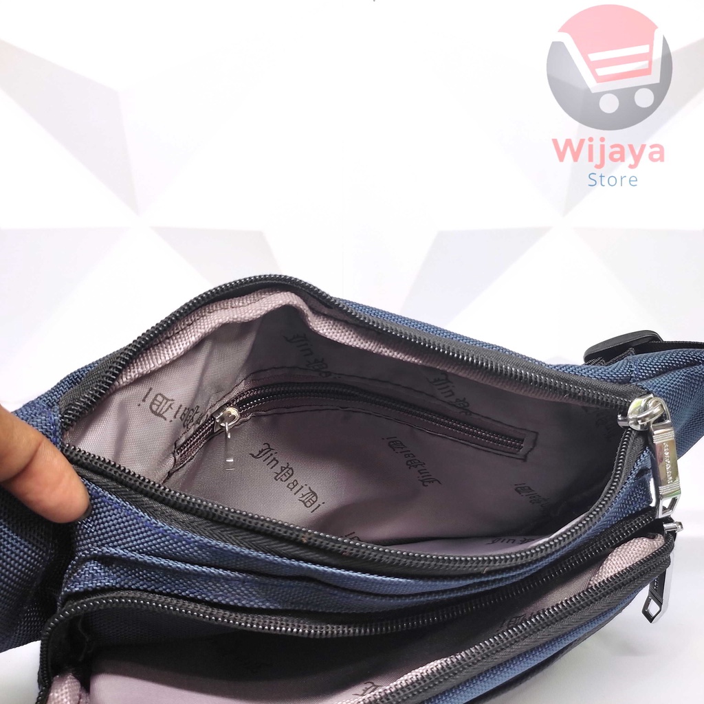 JINPAIDI Tas Selempang Pria yang Trendi dan Fungsional Waistbag Import Premium Quality