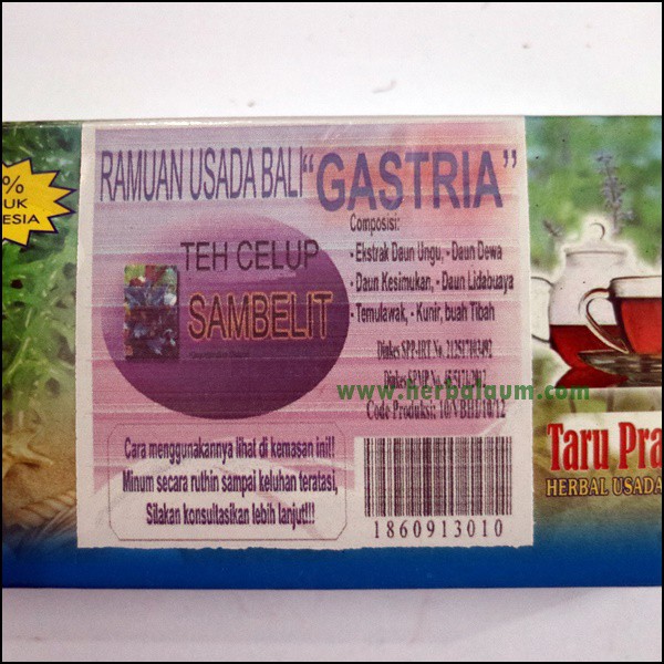 

Teh Celup Herbal Gastria