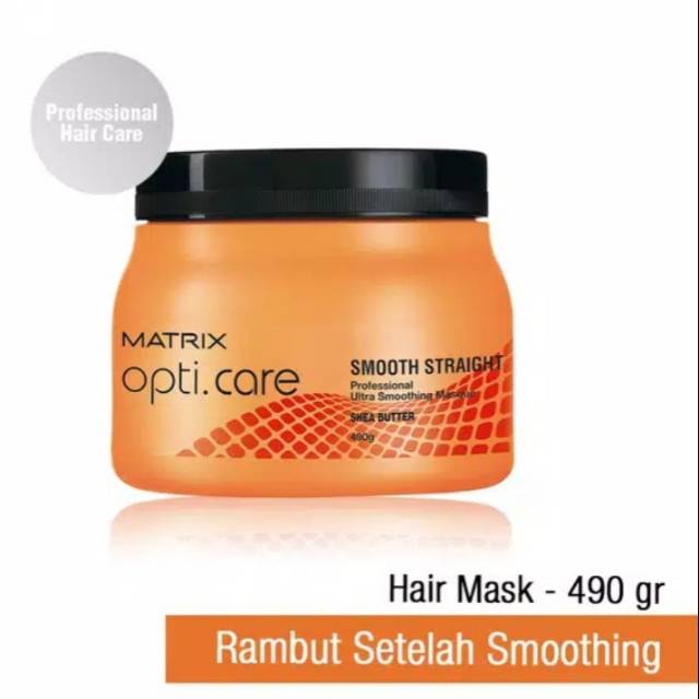 Matrix Opti Care hair mask Smooth Straight