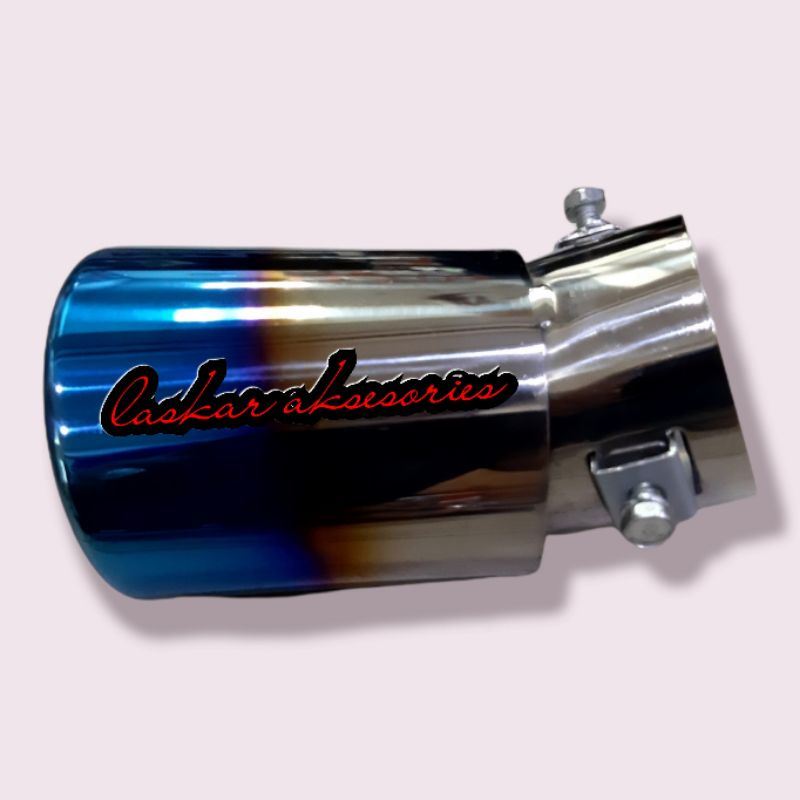 muffler / mufler / buntut knalpot mobil toyota all new avanza veloz model tekuk pelangi