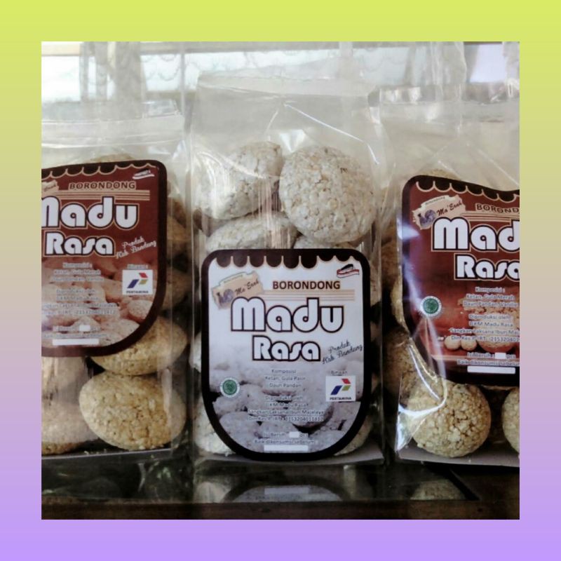 

Borondong madu rasa