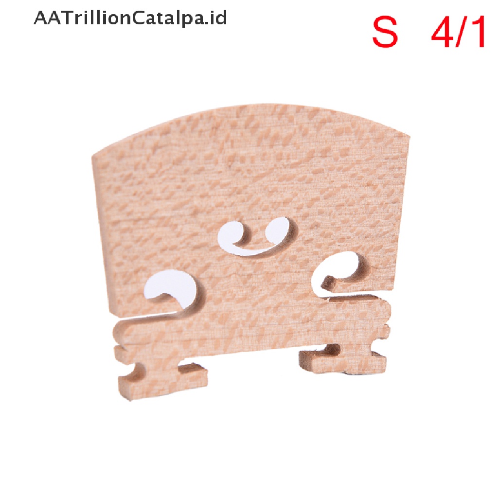 1pc Bridge Fiddle Biola Bahan Kayu Ukuran 1 / 4 1 / 2 3 / 4 4 / 4