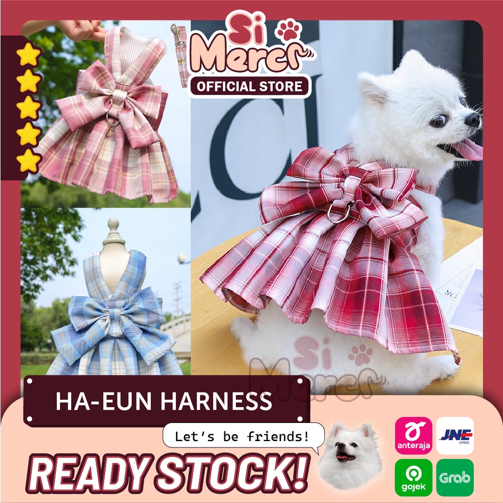 Baju Anjing Kucing Korea / Tali Anjing / Baju Anjing / Harness Baju Anjing Kucing/ Harness Premium Anjing / Harness Lucu Anjing Kucing / Harness Korea / Ha-Eun Harness / Baju Anjing Korea