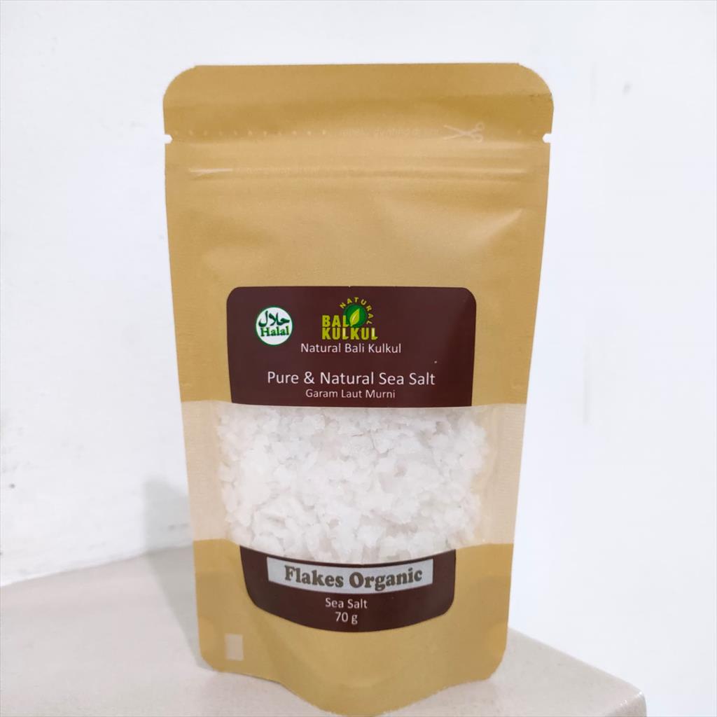 

Sea Salt Flakes 70g ( Garam Laut Serpihan ) - Natural Bali Kulkul
