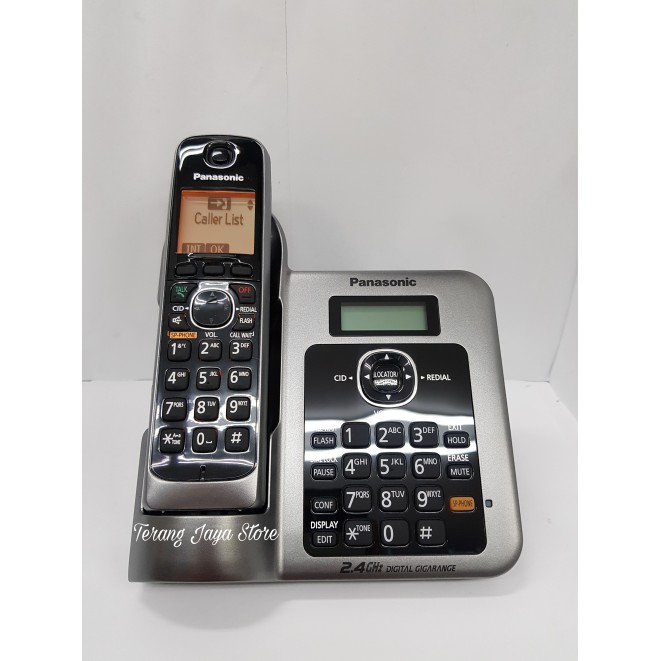 

Telepon Wireless Panasonic KX-TG3811 (Metalic Silver) 2.4Ghz Wireless