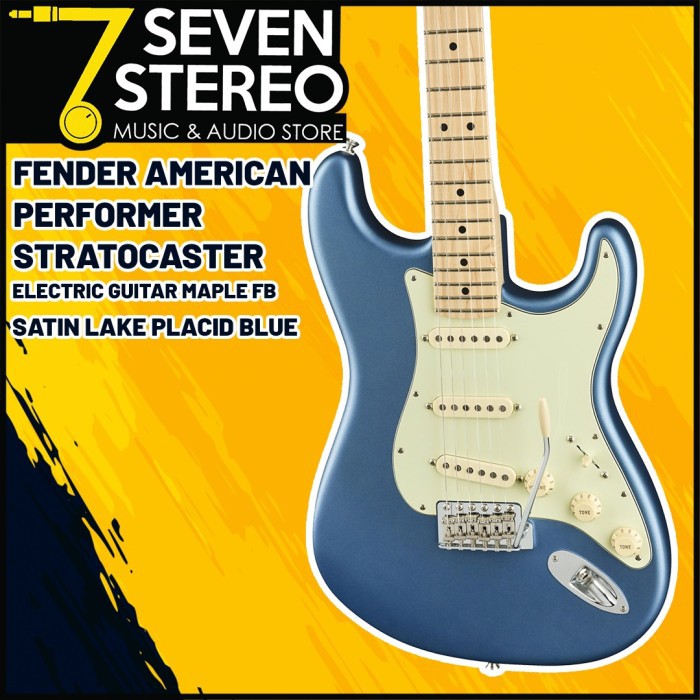 Fender American Performer Stratocaster MN - Satin Lake Placid Blue