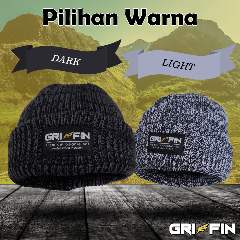 Topi Short Beanie Hat Kupluk Pria Windtwist Griffin Motif Unik Keren Limited Edition