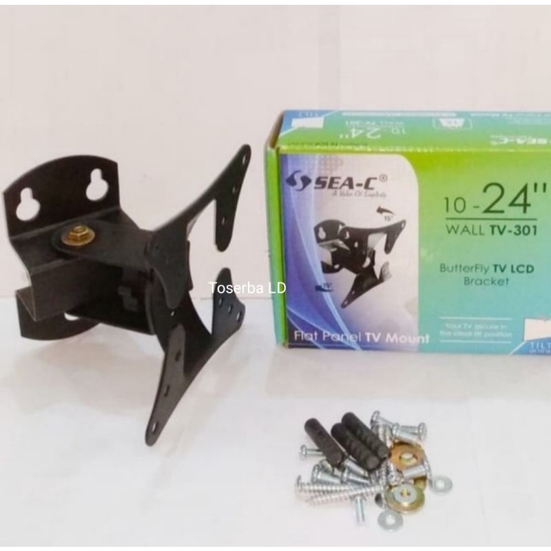 Bracket Braket Butterfly TV/LCD/Monitor Swivel Max 24"