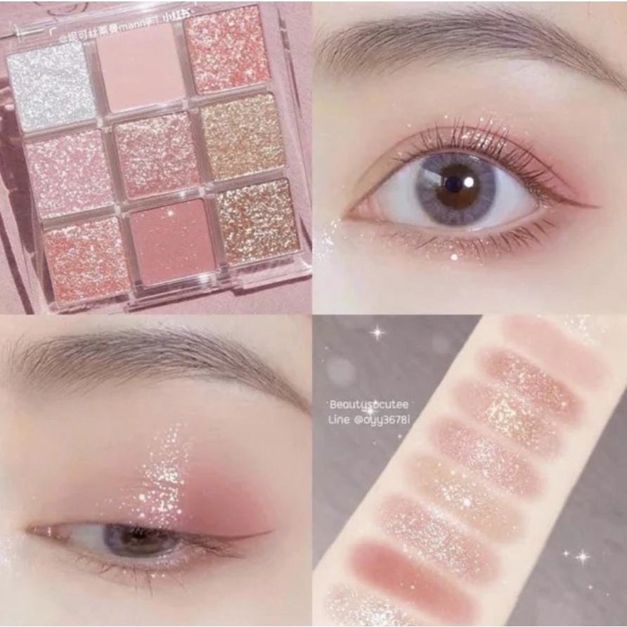 DIKALU COCO VENUS Korean Eyeshadow Pallete Matte Palet 9 Warna Waterproof XX012