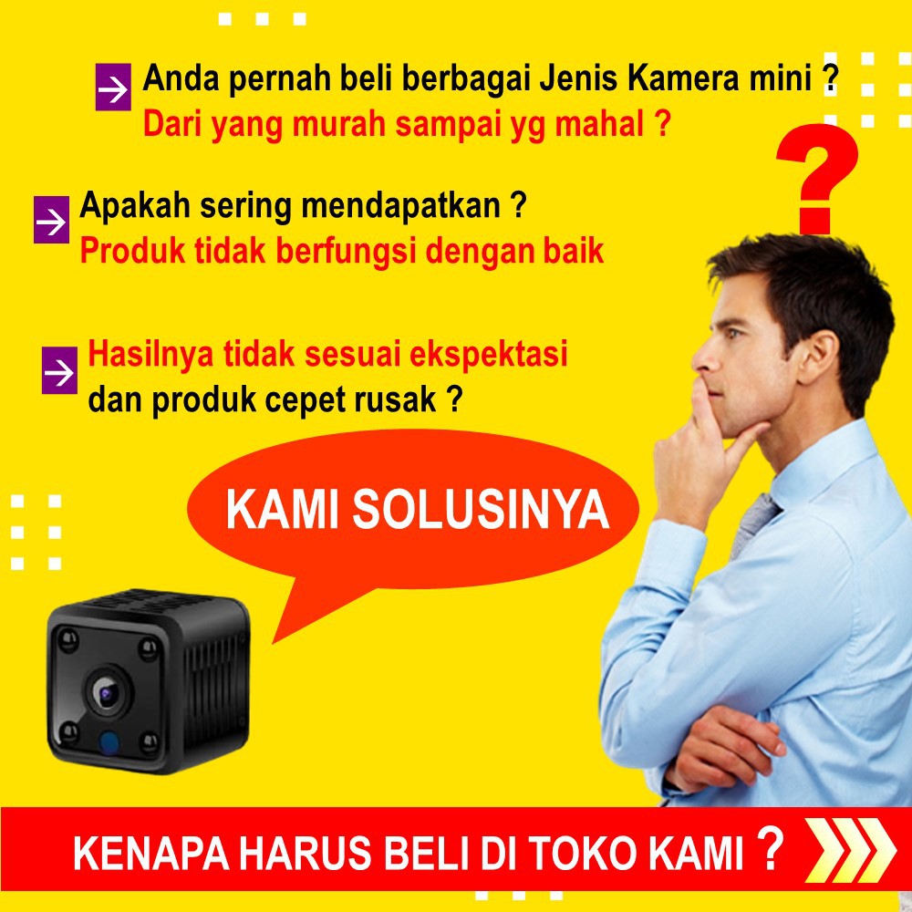 KAMERA CCTV MINI TERSEMBUNYI TANPA KABEL CAMERA KECIL PENGINTAI SPY CAM HIDDEN CAMERA PENGINTIP J106