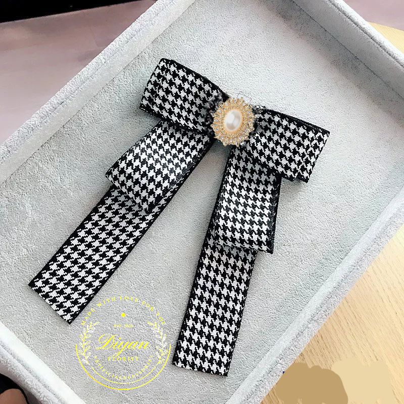 pita hias aplikasi dekorasi korean ribbon brooch