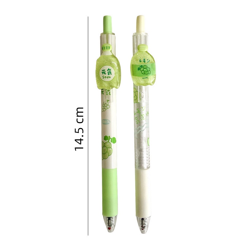 Pulpen Tinta Hitam 0.5mm Seri Jus Lime