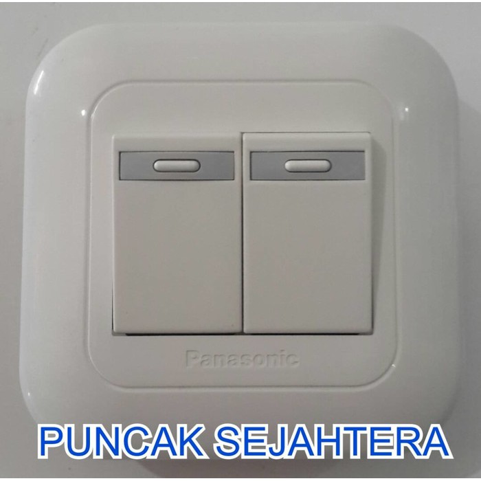 Saklar Seri / Ganda Tanam Panasonic WEJ 5531 + Plat WEJ 78029 Wide