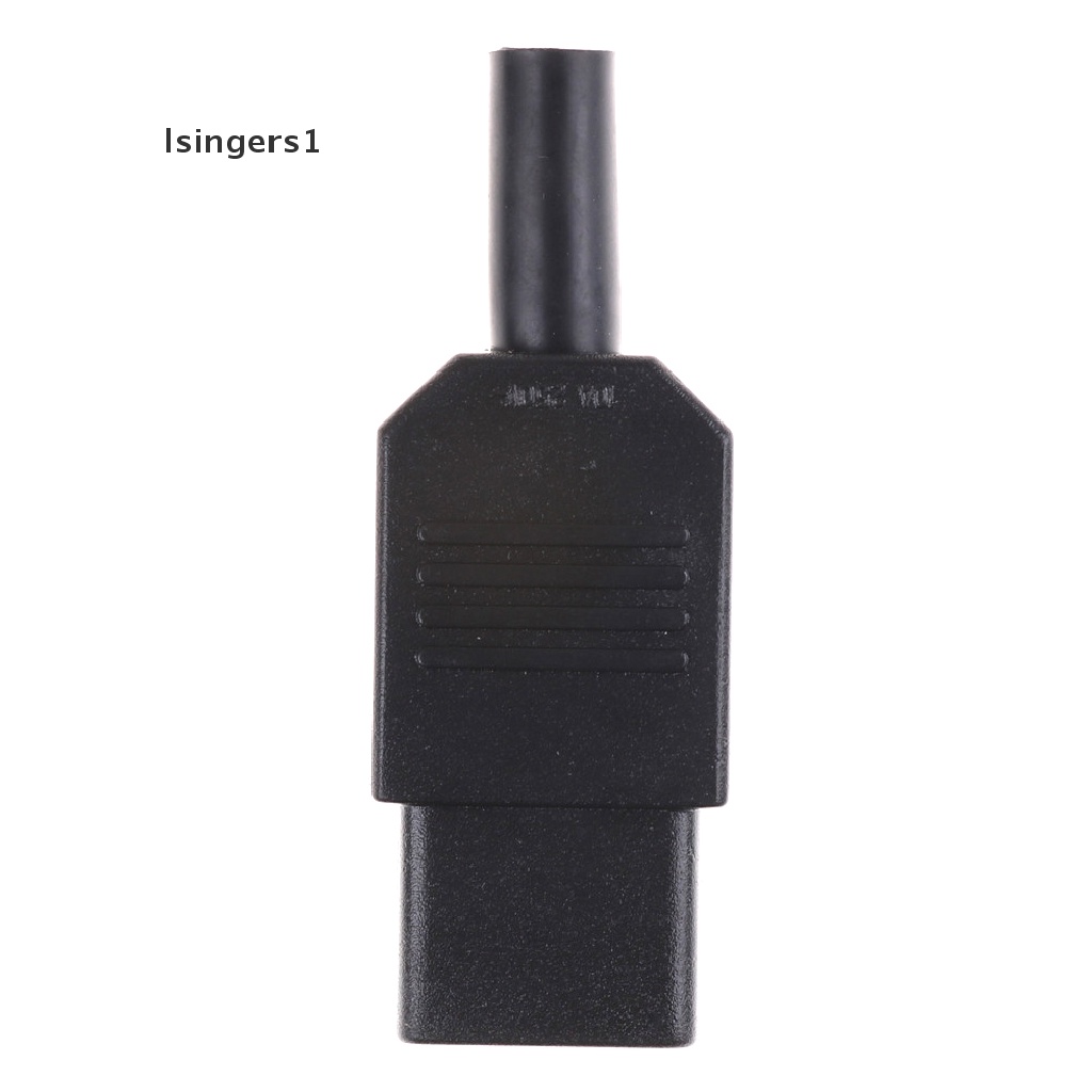 (lsingers1) Soket Konektor Power Female 3-pin 10A / 250V IEC 320 C13 Warna Hitam