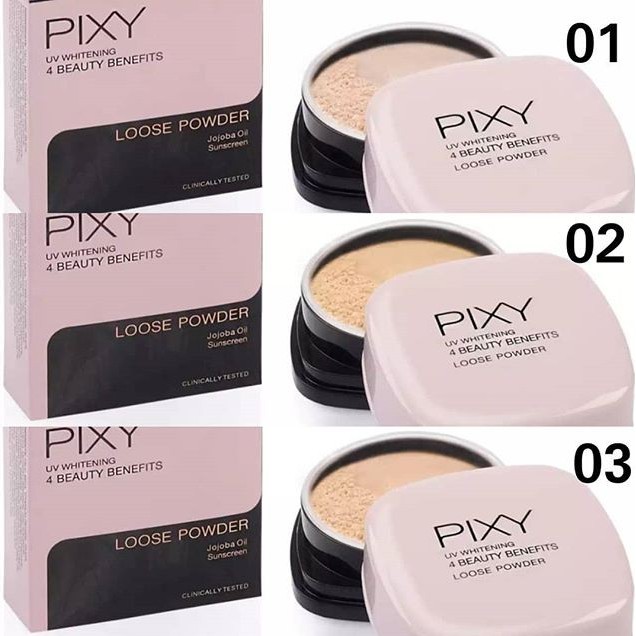 Pixy UV Whitening 4 Beauty Benefit Loose Powder Bedak Tabur 12gr