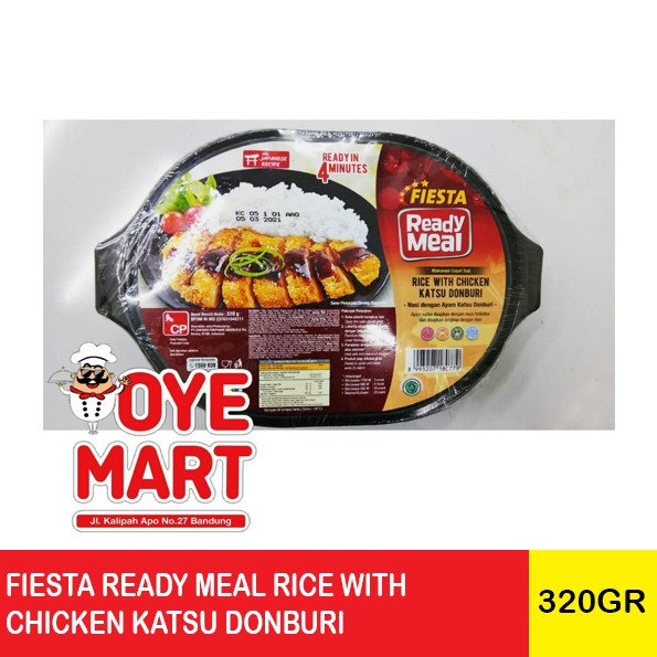 FIESTA READY MEAL RICE WITH CHICKEN KATSU DONBURI 320GR /MAKANAN INSTAN SIAP SAJI