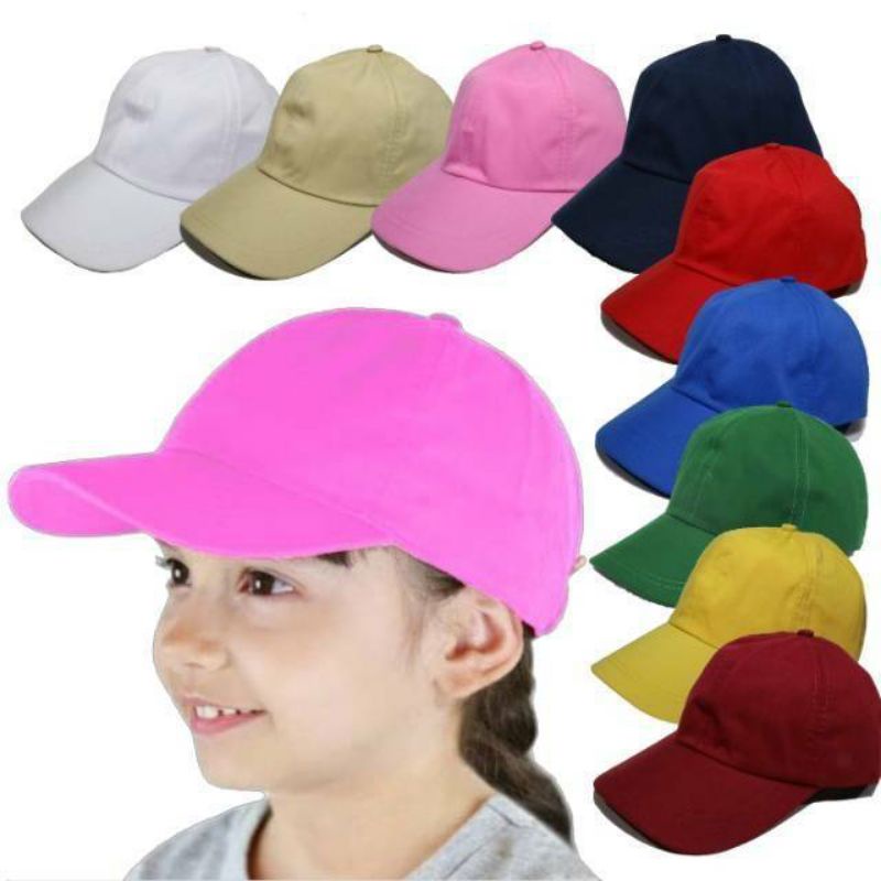 topi anak polos topi baseball anak twil anak polosan