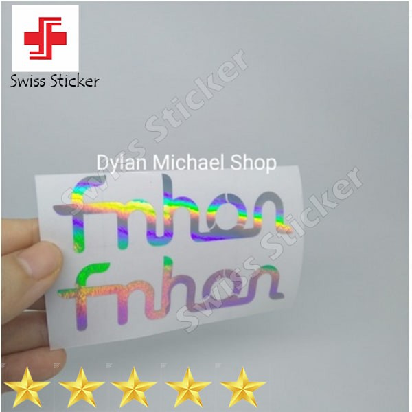 Terlaris Cutting Sticker Frame Sepeda Fnhon Zephyr Hologram Rainbow Stiker Elegan
