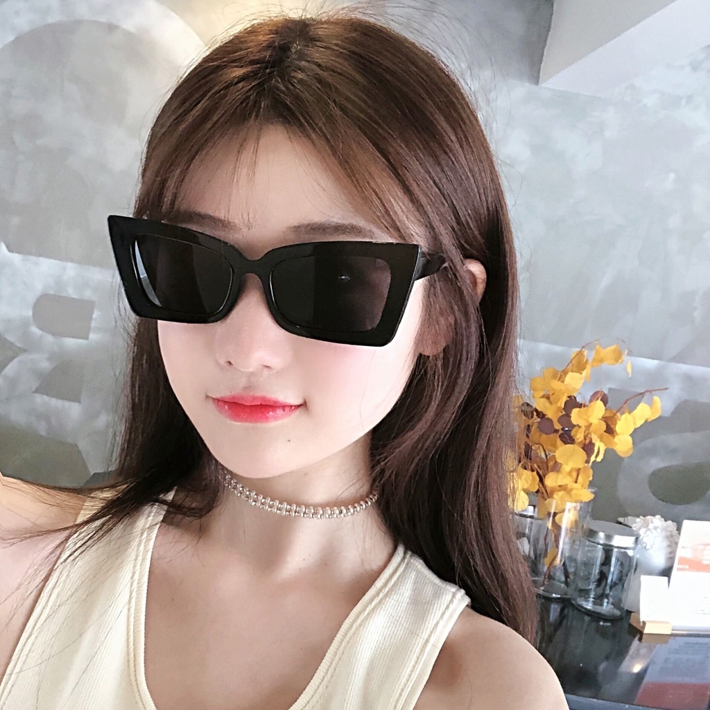 Kacamata Wanita Korea Kacamata Persegi Panjang Trend Star Sunglasses