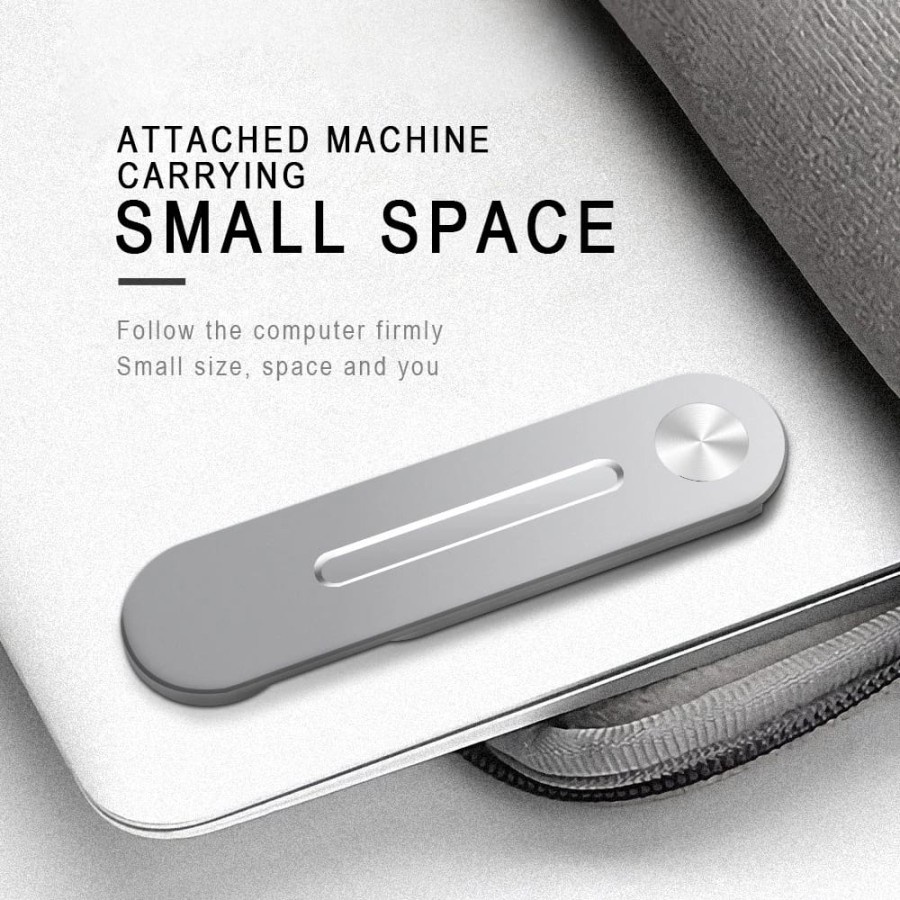 Laptop Aluminium Alloy Magnetic Extension Stand, Dudukan Layar Ganda untuk iPhone Xiaomi Samsung