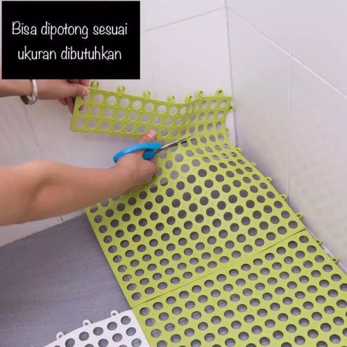 Barnik88 Karpet Kamar Mandi Polkadot Anti Licin 30x30 cm / Keset Alas Lantai Dapur Anti Slip murah!!