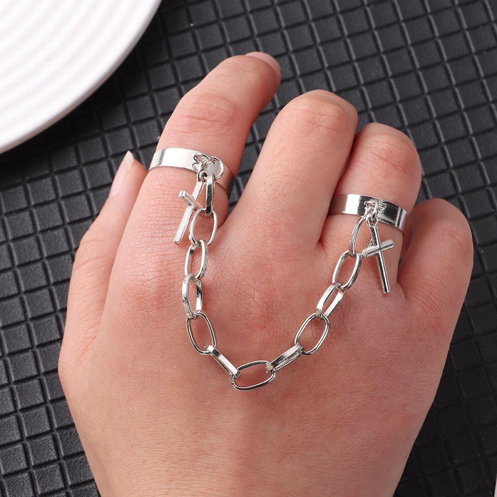 Lily Punk Cincin Keren Perhiasan Pesta Adjustable Salib Virgin Mary Pendant