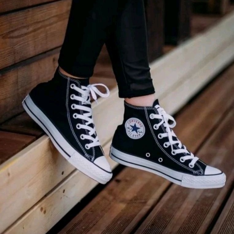 {Bisa Cod} Sepatu Converse All Star Hitam Sekolah Tinggi 70s chuck taylor sneaker pria dan wanita canvas tali sepatu sekolah, sepatu kerja, sepatu kuliah premium bnib