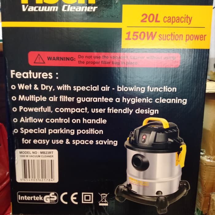 Vacuum Cleaner Wet & Dry Merk Fisch