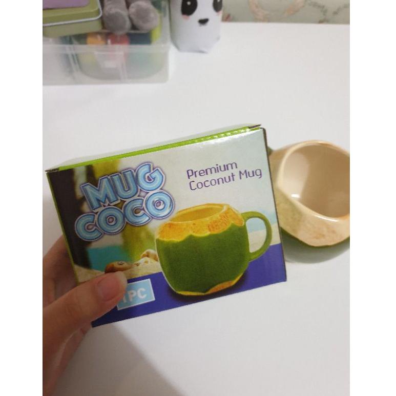 [PRODUK VHTYL] Mug Keramik Kelapa/Mug Coconut/gelas keramik kelapa TTC