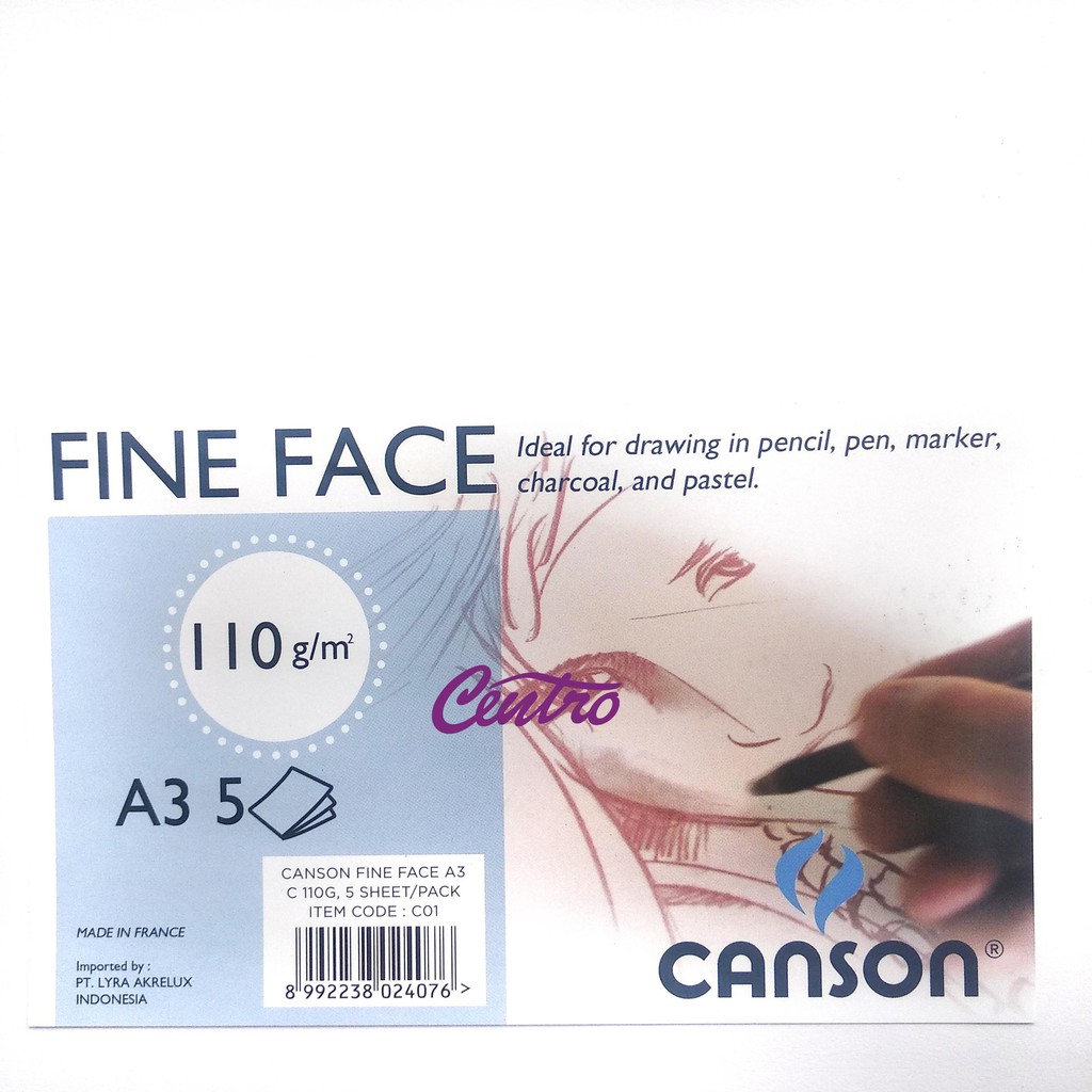 

Canson Fine Face 110 Gsm A3 Kertas Gambar Pensil Conte Pastel Paper