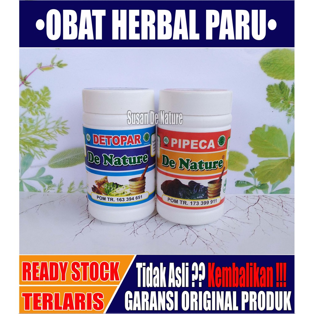 MANJURR  Obat Radang Paru | Bronkitis | TBC | Batuk Berdahak Menahun DEWASA & ANAK Herbal Denature