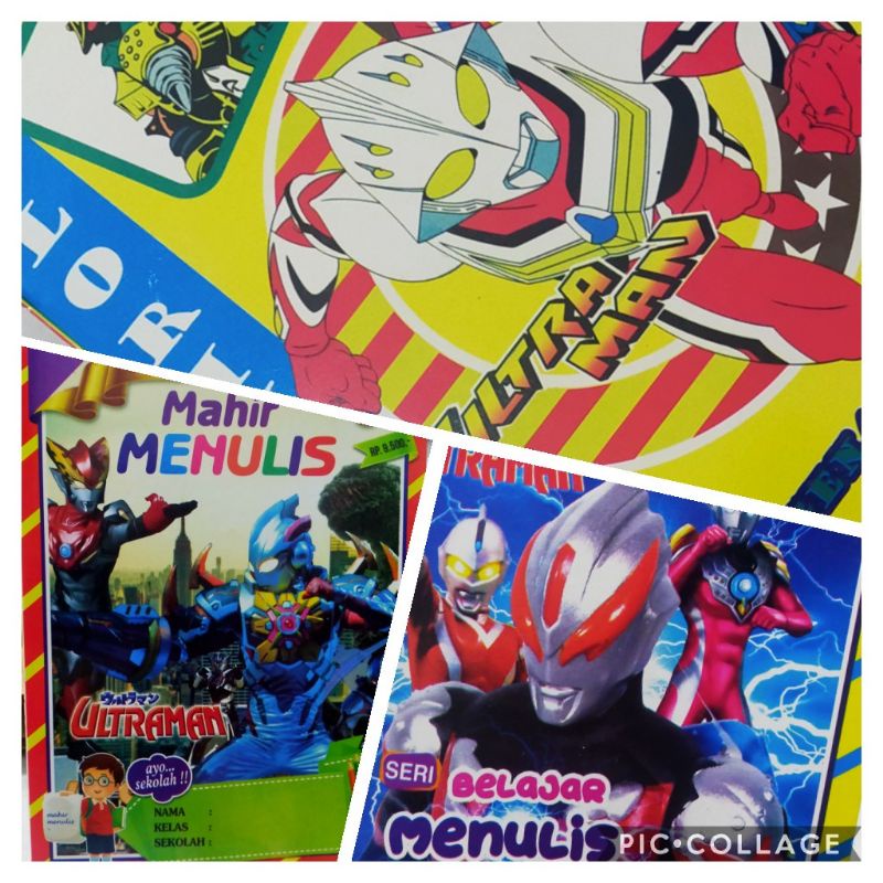 

Buku Mewarnai Ultraman random motif coloring book A4