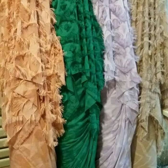 0 5 M Kain Rubia Bulu Uragiri Bahan Gamis Dress Kombinasi Dll Shopee Indonesia