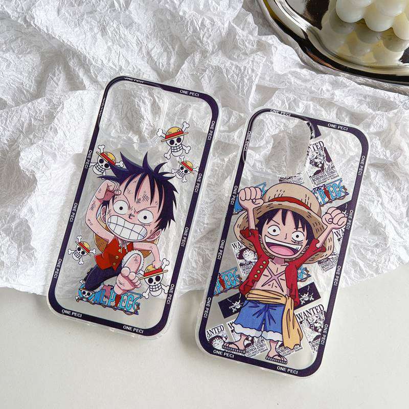 Anime One Piece Luffy Soft Case iP iPhone 11 12 13 Pro Max 6 6S 7 8 + Plus X XR SE 2020 XS Max Casing Xiaomi Redmi 9A 9C 9T Note 7 8 9 Pro