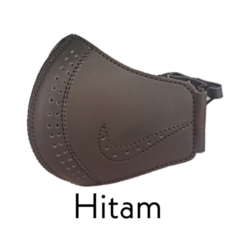 masker mulut kulit sintetis pria - masker rider anti debu dan polusi