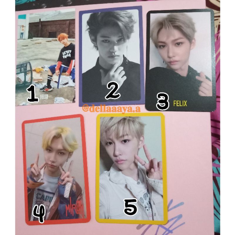 OFFICIAL PHOTOCARD STRAY KIDS FELIX