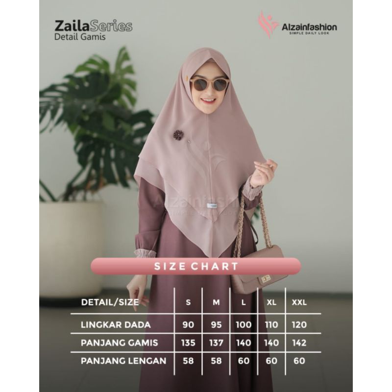 Gamis syar'i kekinian cocok untuk remaja dan dewasa zaila series 2 ORI by alzainfashion ready stok