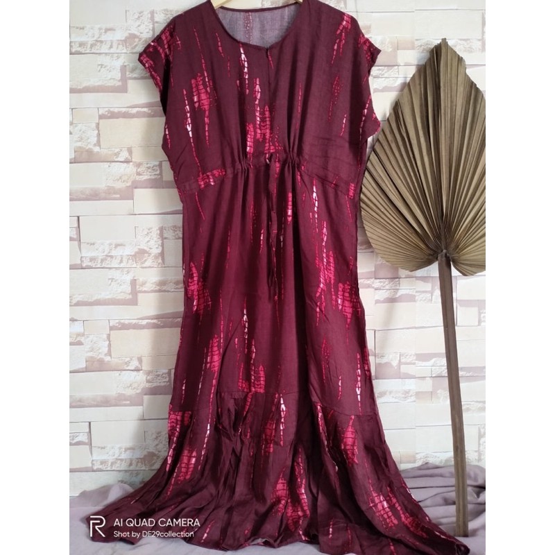 Daster Serut merah Maroon