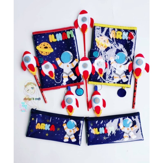 

2 set sampul iqro+tempat pensil astronot