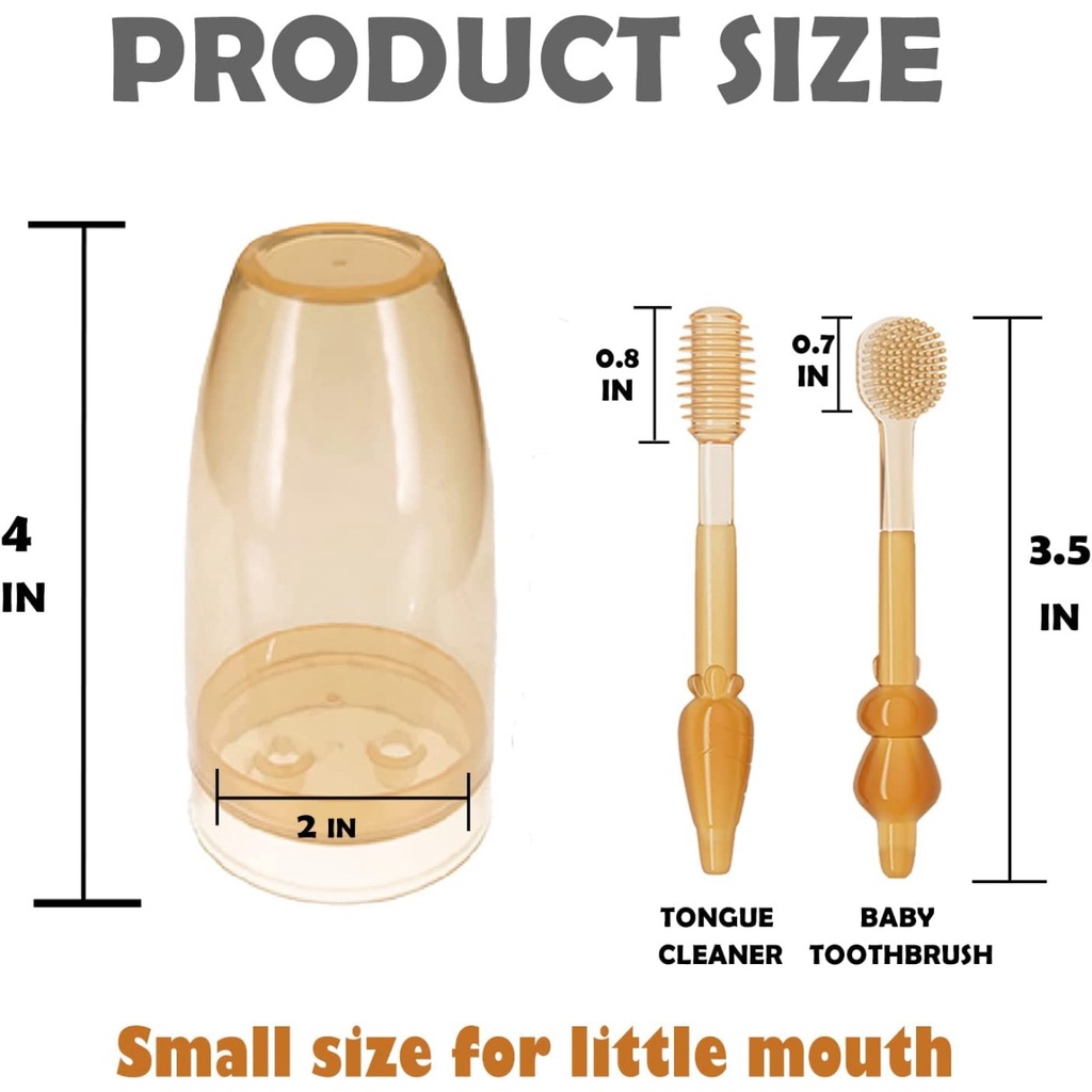 MOUTH CLEANER LIQUID SILICONE &amp; PARTITION BABY / TOOTHBRUSH