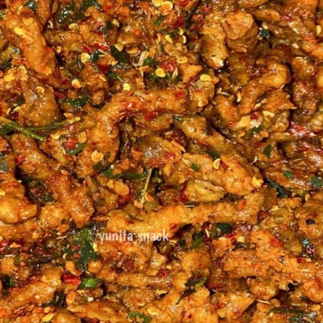 

NEW PRODUCT !!! 5.5 usus crispy pedas 250 gram [KODE 636]