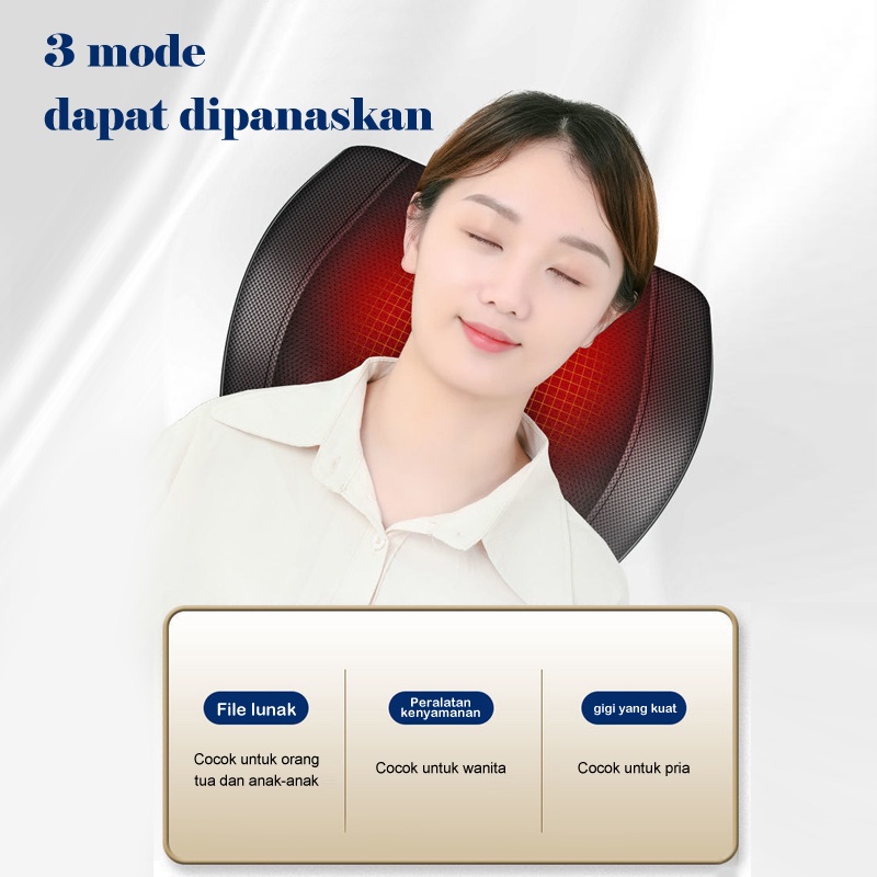 Pijat Bahu Dan Tulang Belakang Leher Multifungsi 6 kunci Bantal pijat elektrik/massage pillow serbaguna