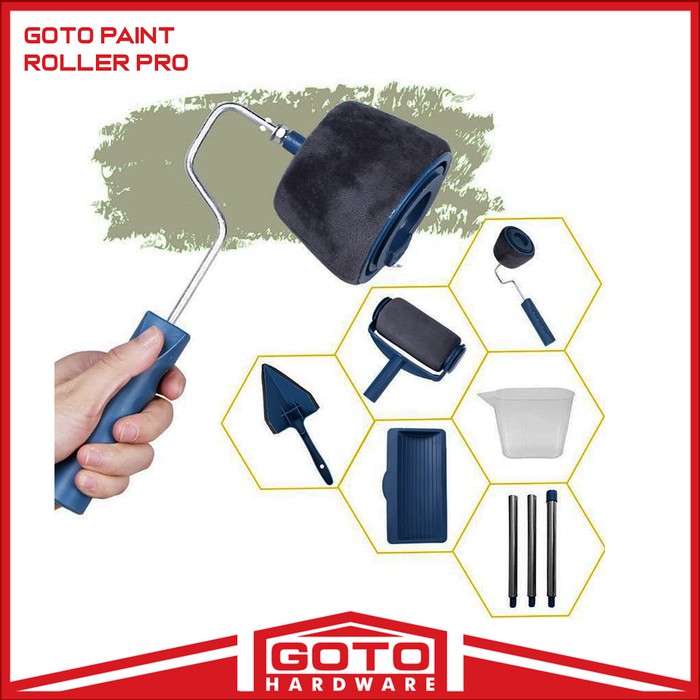 Paint Roller Pro Alat Cat Dinding Rumah Kuas Roll Cat Tembok Murah Berkualitas Shopee Indonesia