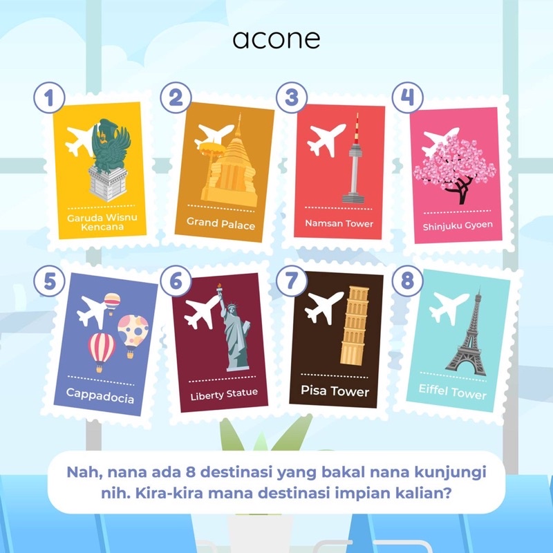 Acone Eau De Parfum Destinasi Series Parfum Wanita Wangi Tahan Lama 30ml