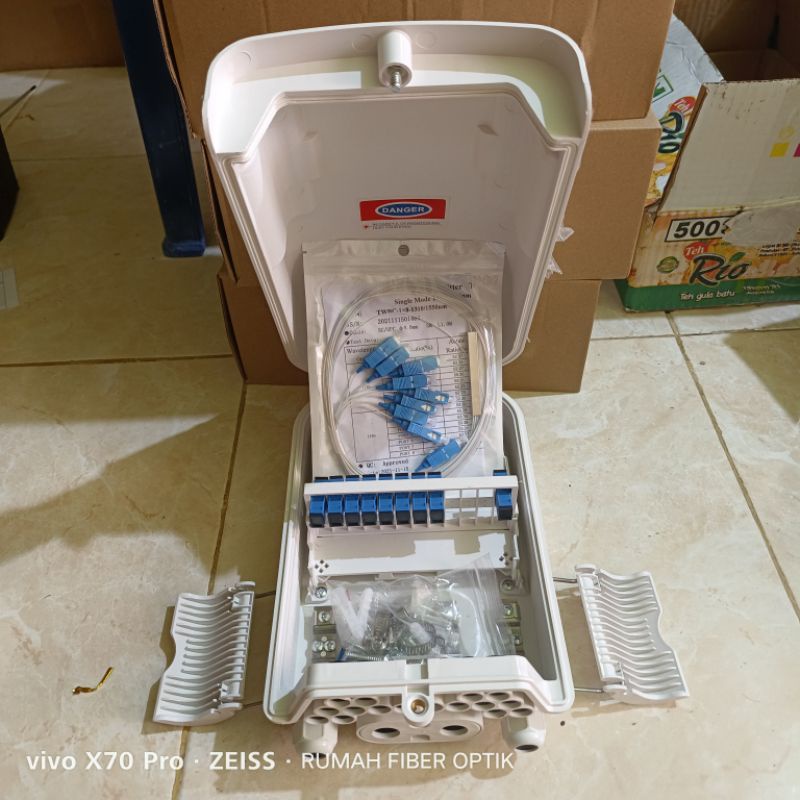 odp mini 16 core/24 core lengkap spliter 1:8 SC UPC