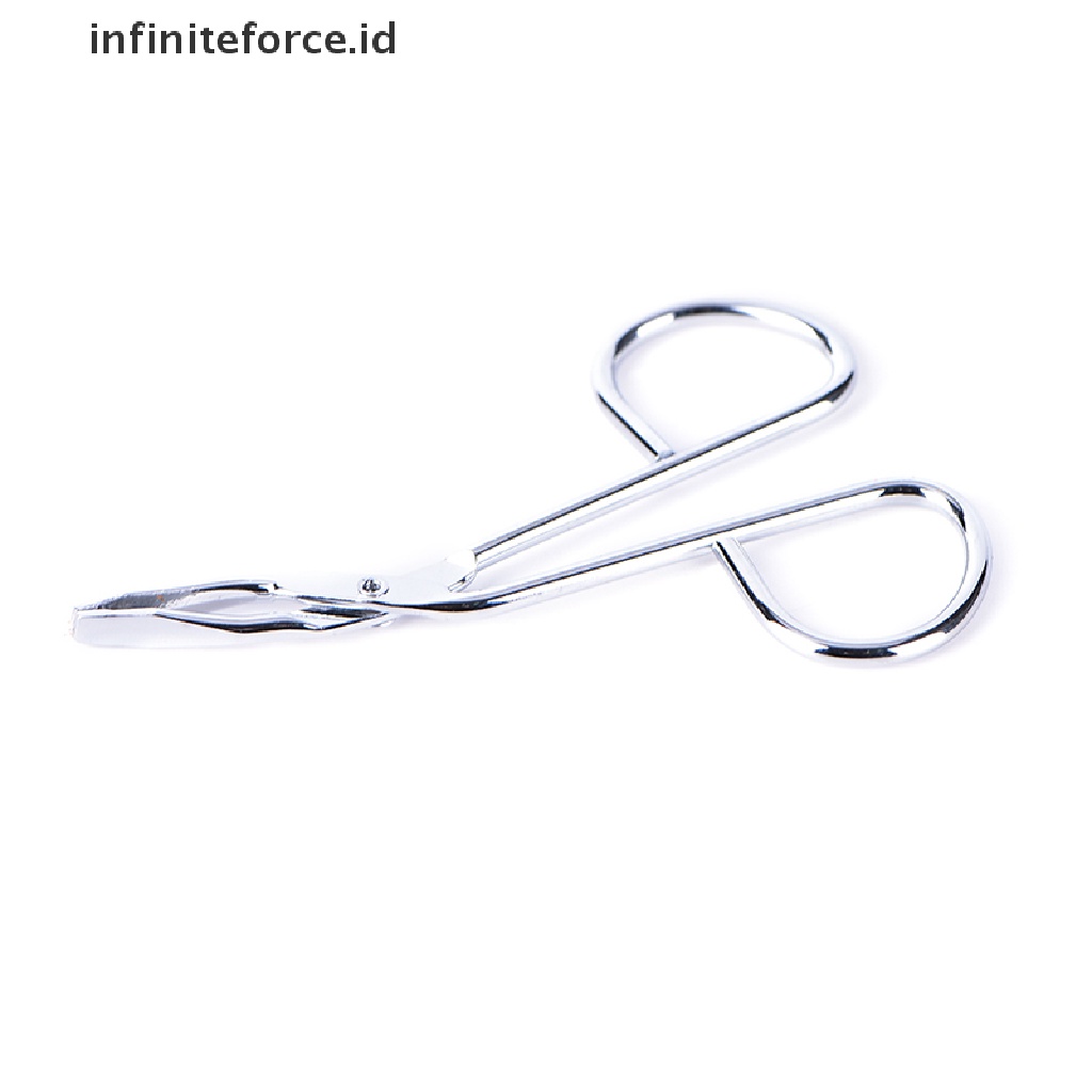 (Infiniteforce.Id) Gunting Alis Ujung Flat Bahan Stainless Steel