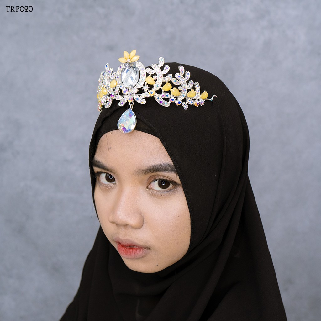 [READY STOCK] ACCESORIES BRIDAL PESTA PERNIKAHAN WANITA MODERN SILVER TRP020